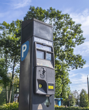 Parkimat auf der Straße