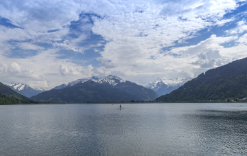 Blick auf den See in Zell am See
