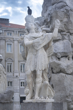 Skulptur, Detail, Triestbrunnen