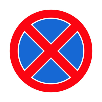 Kein Anhalten Vector Road Sign