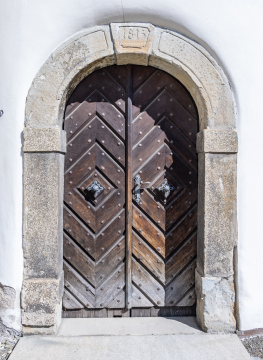 Das Steinerne Portal, die historische Kirchentür in Ostrava