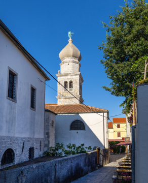 Die historische Kathedrale in Krk, Kroatien