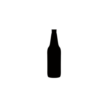 Einfache Ikone der Bierflasche