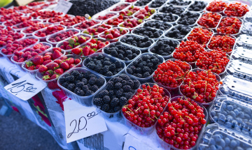 Verkauf von Obst auf dem Markt