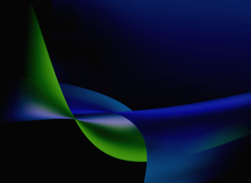 Ein Hintergrund mit einem grünen Band und einem blauen Schein