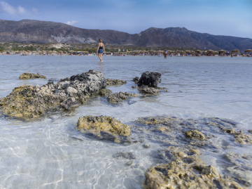Steine am Ufer, Strand von Elafonisi