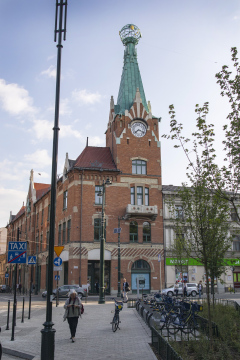 Haus unter dem Globus in Krakau