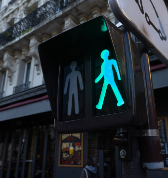 Grünes Licht für Fußgänger