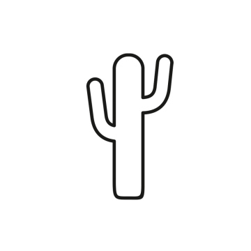 Kaktus-Symbol, kostenloses Symbol