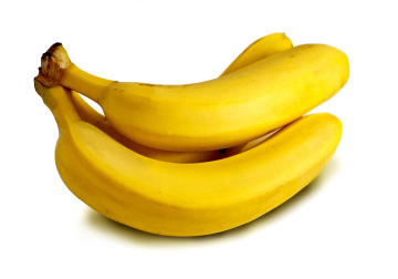 Bananen mit weißem Hintergrund