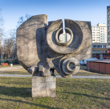 Kosmosonda Tychy Außenskulptur