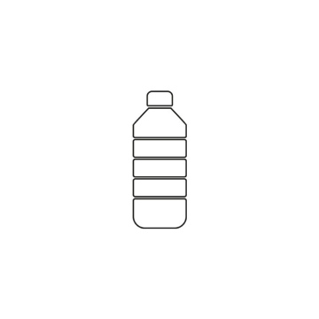 Flasche mit Verschlusssymbol