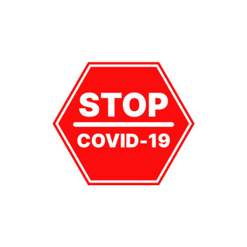 Stop, covid 19, rote Markierung, gemeinfrei