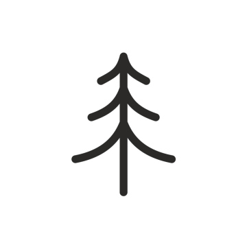 Weihnachtsbaum-Symbol. Nadelbaum png.