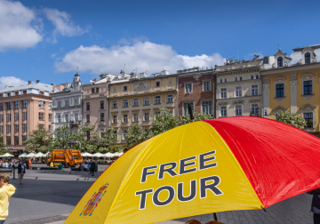 Krakau-Tour, Regenschirm, Spanien