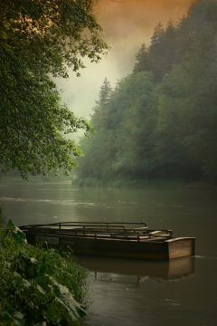 Dunajec und Rafting-Flöße