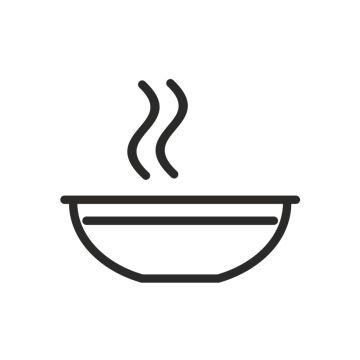 Warme Essensschüssel, kostenloses Symbol, Vektor