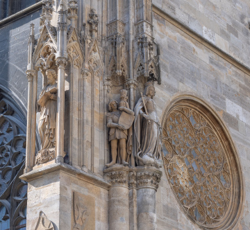 Architektonische Details in der Kathedrale von St. Stefan in Wien