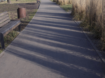 Asphaltweg in der Stadt