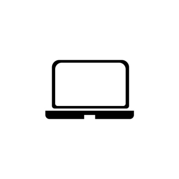 Laptop-Symbol mit Füllung