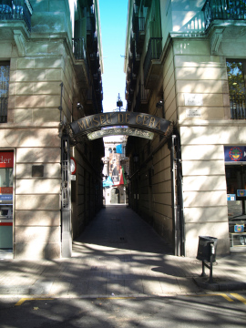 Straße in Barcelona