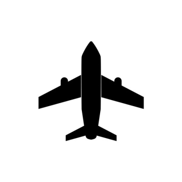 Passagierflugzeug-Symbol