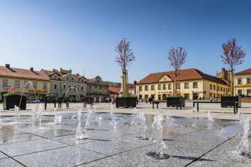 Bochnia, Marktplatz, Brunnen