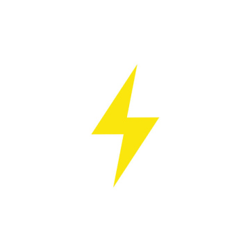 Gelbes Energiesymbol