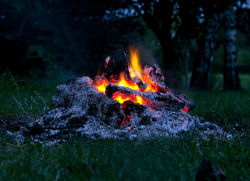 Lagerfeuer im Wald