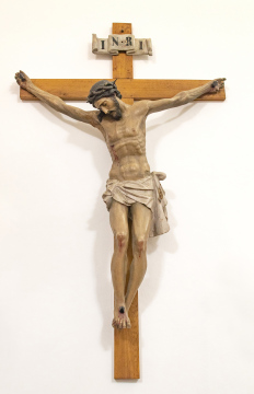 Jesus Figur am Kreuz