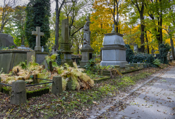Der alte Teil des Rakowicki-Friedhofs