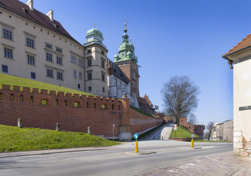 Krakauer Wawel-Eingang von der Kanonicza-Straße