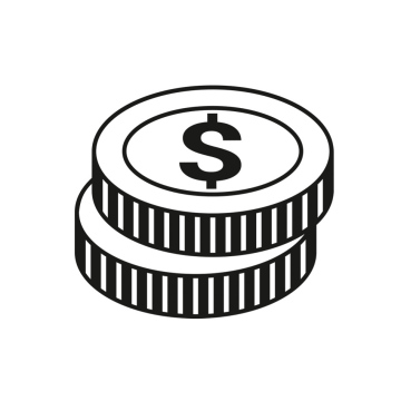 Münzen, Geld, Dollar kostenloses Symbol