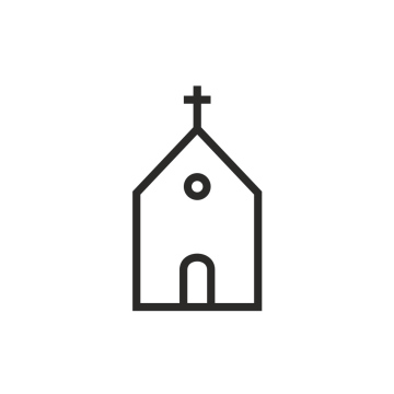 Kirche, Kapelle, kostenloses Symbol