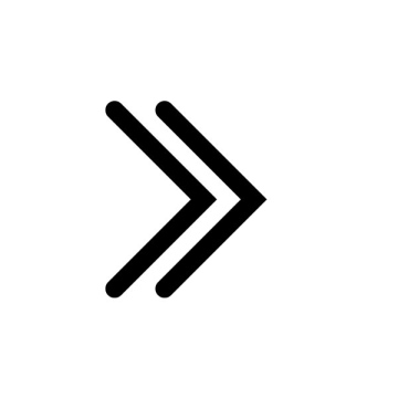 Doppelter Rechtspfeil, einfaches Design, freies Symbol