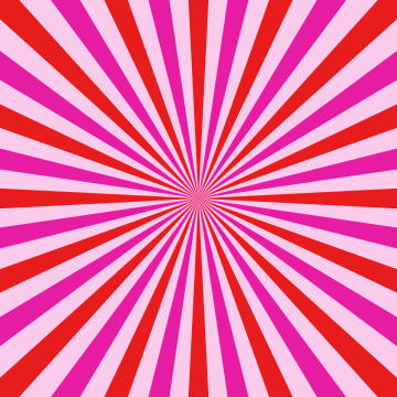 Pink Stripes Facing Center
