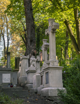 Grabsteine auf dem Łyczakowski-Friedhof