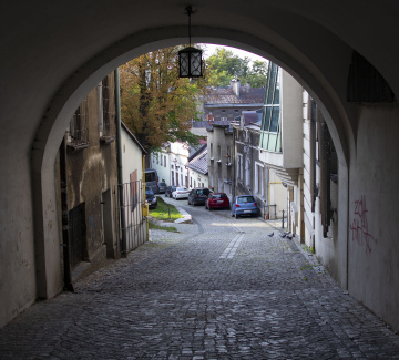 Schmale Straßen von Cieszyn