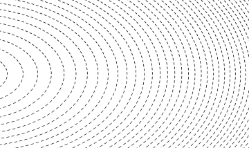 Punkte angeordnet in der Form von radialen Bögen Vektor Hintergrund