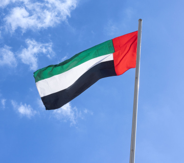 Flagge der Vereinigten Arabischen Emirate