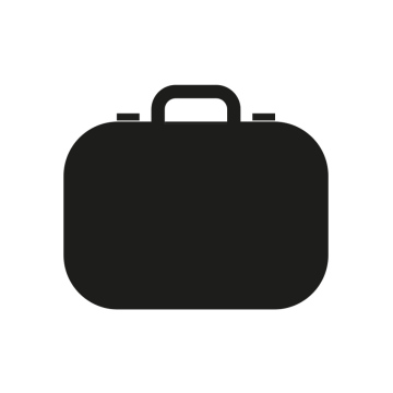 Reisetasche, Handgepäck, Vektor, kostenloses Symbol