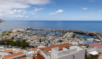 Blick auf Puerto de Mogan, Kanarische Inseln