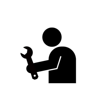 Handwerker, Schraubenschlüssel, Reparatur, freies Symbol