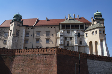 Wawel von der Seite der Grodzka-Straße