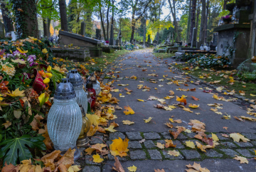 Aleja Spacerowa auf dem Friedhof