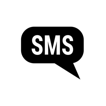 SMS-Nachricht, Symbol, Vektor, Beschriftung