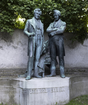 Strauss-Lanner-Denkmal im Park