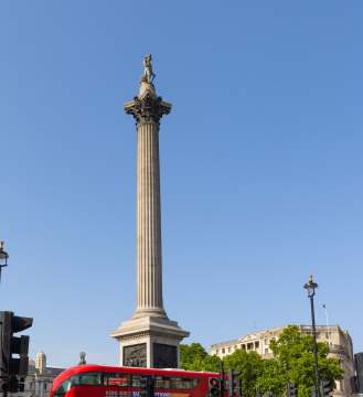 Trafalgar Square und Nelsonsäule