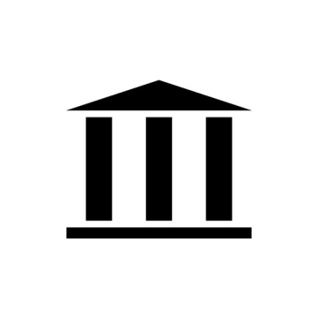 Bankgebäude-Symbol