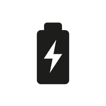 Batterieaufladung, freies Symbol, Vektor